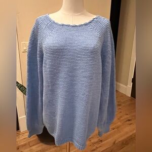 Lou & Grey Light Blue Crew Neck Sweater